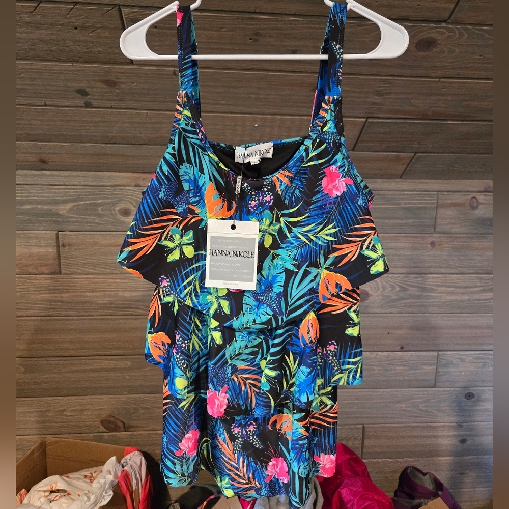 New Amazon Floral Tankini Set
